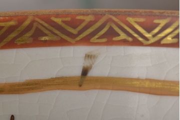 古民具・骨董　明治〜大正　九谷色絵なます皿6客セット