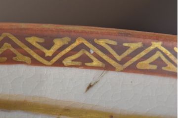 古民具・骨董　明治〜大正　九谷色絵なます皿6客セット