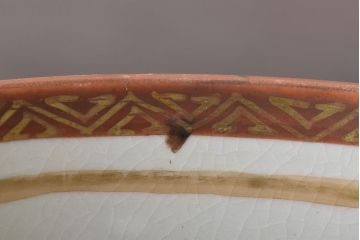 古民具・骨董　明治〜大正　九谷色絵なます皿6客セット