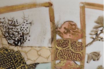 古民具・骨董　明治〜大正　九谷色絵なます皿6客セット