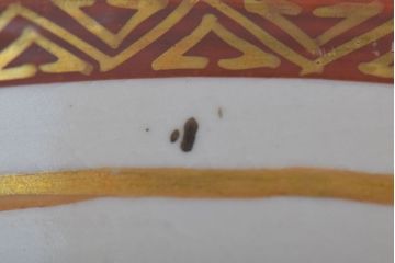 古民具・骨董　明治〜大正　九谷色絵なます皿5客セット(3)