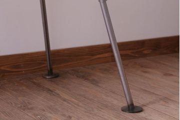 【O様ご成約分】ラフジュオリジナル　高さ調節可能!鉄脚折りたたみテーブル(作業台)(3)