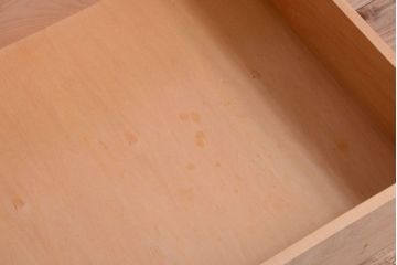 中古　北海道民芸家具　2段重ねワードローブ(洋服タンス、洋服箪笥)(2)