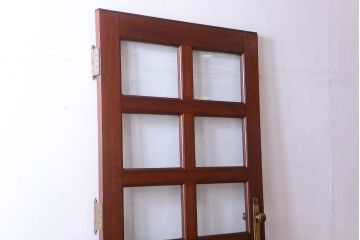 【O様ご成約分】中古　高級品　無垢チーク材製!お屋敷のガラス入りドア