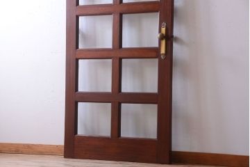 【O様ご成約分】中古　高級品　無垢チーク材製!お屋敷のガラス入りドア