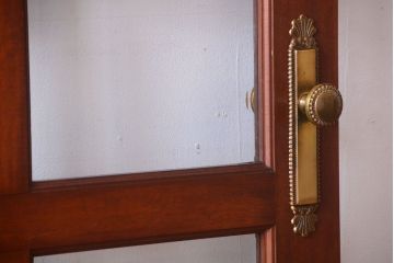 【O様ご成約分】中古　高級品　無垢チーク材製!お屋敷のガラス入りドア