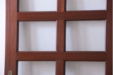 【O様ご成約分】中古　高級品　無垢チーク材製!お屋敷のガラス入りドア