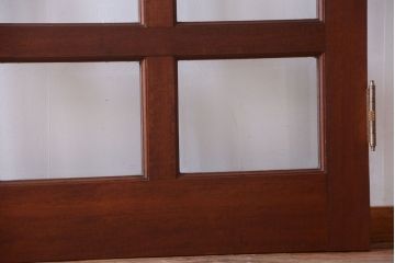 【O様ご成約分】中古　高級品　無垢チーク材製!お屋敷のガラス入りドア