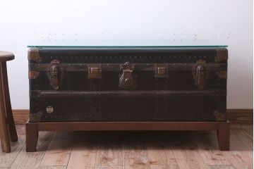 アンティーク家具　アンティーク　トランクセンターテーブル(2)
