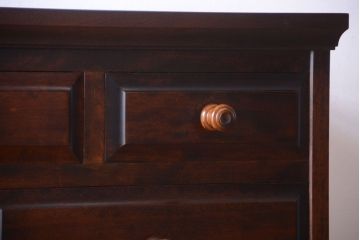 中古　北海道民芸家具　シックなチェスト(定価約24万円)(2)