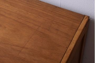 レトロ家具　昭和レトロ　ナラ材製!横型アンティークチェスト