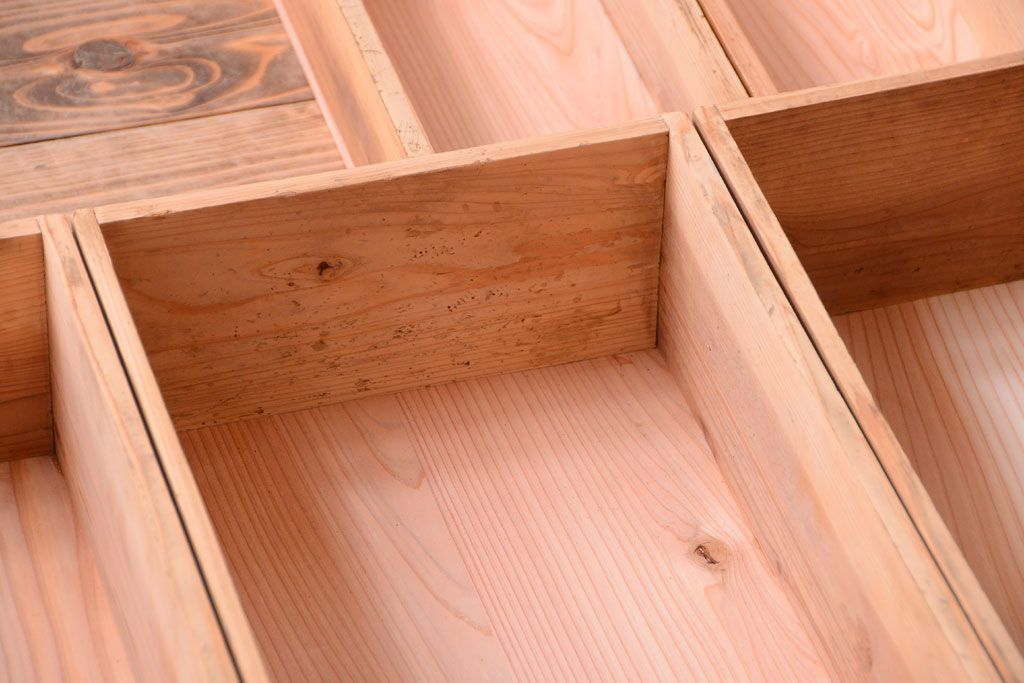 アンティーク家具　古民具・骨董　脚付き!六尺水屋箪笥サイドボード(2)