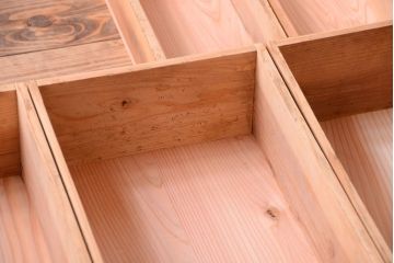 アンティーク家具　古民具・骨董　脚付き!六尺水屋箪笥サイドボード(2)