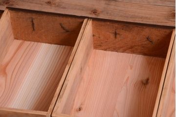 アンティーク家具　古民具・骨董　脚付き!六尺水屋箪笥サイドボード(2)