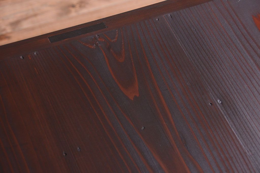 アンティーク家具　古民具・骨董　脚付き!六尺水屋箪笥サイドボード(2)