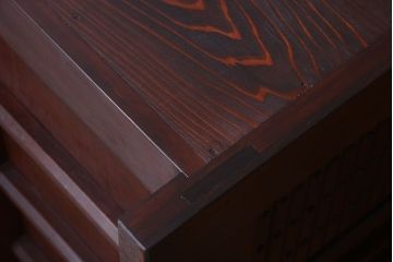 アンティーク家具　古民具・骨董　脚付き!六尺水屋箪笥サイドボード(2)