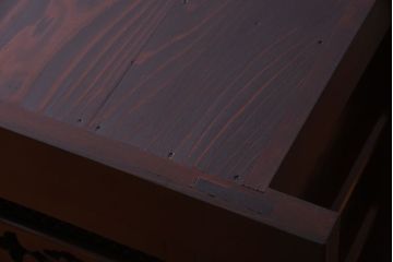 アンティーク家具　古民具・骨董　脚付き!六尺水屋箪笥サイドボード(2)