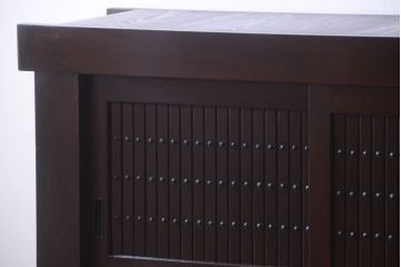 アンティーク家具　古民具・骨董　脚付き!六尺水屋箪笥サイドボード(2)