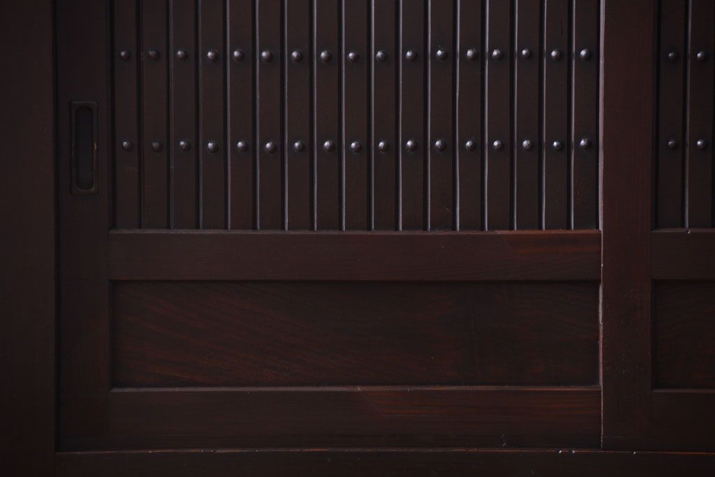 アンティーク家具　古民具・骨董　脚付き!六尺水屋箪笥サイドボード(2)