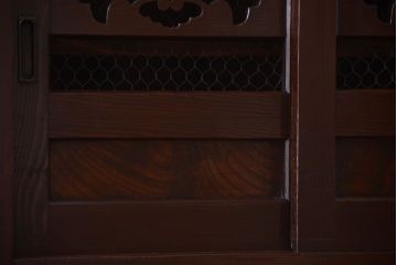 アンティーク家具　古民具・骨董　脚付き!六尺水屋箪笥サイドボード(2)