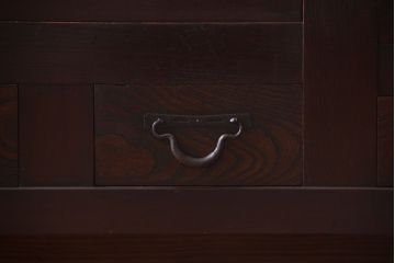 アンティーク家具　古民具・骨董　脚付き!六尺水屋箪笥サイドボード(2)