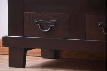 アンティーク家具　古民具・骨董　脚付き!六尺水屋箪笥サイドボード(2)