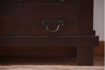 アンティーク家具　古民具・骨董　脚付き!六尺水屋箪笥サイドボード(2)