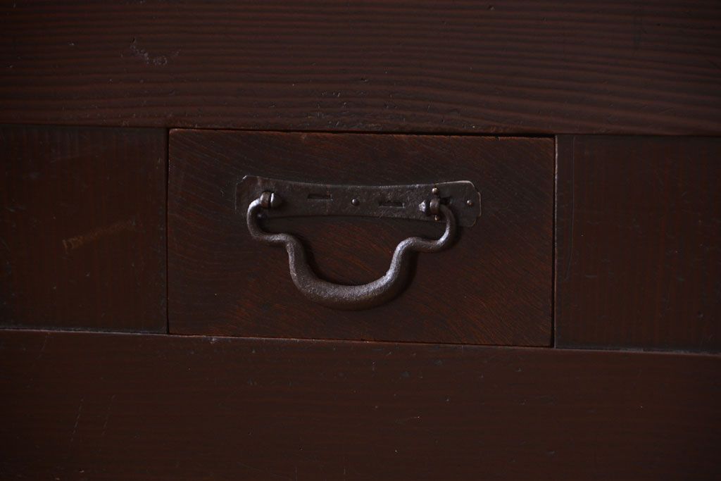 アンティーク家具　古民具・骨董　脚付き!六尺水屋箪笥サイドボード(2)