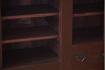 アンティーク家具　古民具・骨董　脚付き!六尺水屋箪笥サイドボード(2)