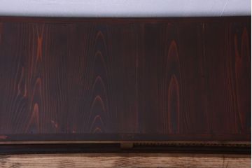 アンティーク家具　古民具・骨董　六尺　明治期　和モダンスタイル!上品な水屋箪笥ローボード(テレビ台、キャビネット、収納棚)