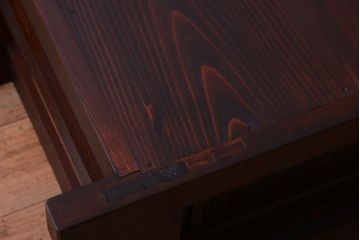 アンティーク家具　古民具・骨董　六尺　明治期　和モダンスタイル!上品な水屋箪笥ローボード(テレビ台、キャビネット、収納棚)