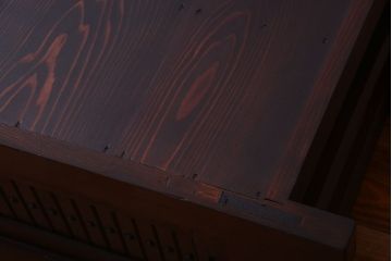 アンティーク家具　古民具・骨董　六尺　明治期　和モダンスタイル!上品な水屋箪笥ローボード(テレビ台、キャビネット、収納棚)