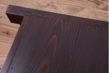 アンティーク家具　古民具・骨董　六尺　明治期　和モダンスタイル!上品な水屋箪笥ローボード(テレビ台、キャビネット、収納棚)