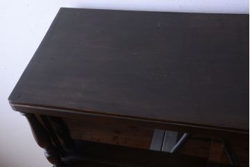 レトロ家具　和製アンティーク　モールガラス入り!大ぶりなレトロ本箱(ブックケース)