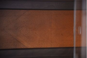 レトロ家具　和製アンティーク　モールガラス入り!大ぶりなレトロ本箱(ブックケース)