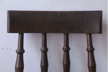 アンティーク家具　大正ロマン　古いナラ材のおしゃれなアンティークチェア