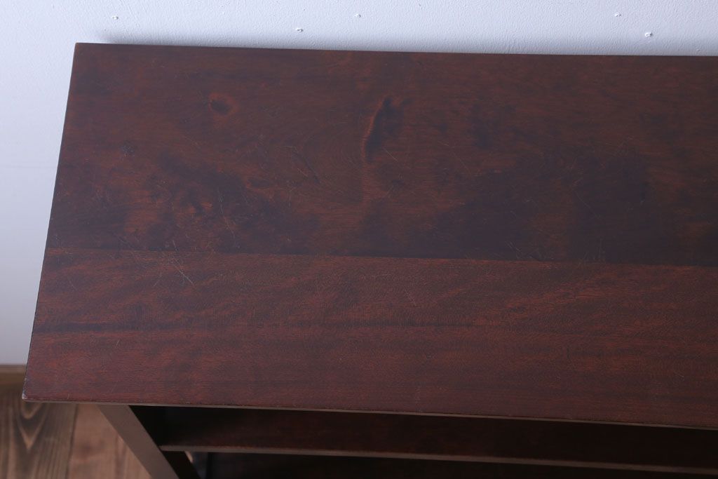 中古　北海道民芸家具　117型　書棚(本棚、飾り棚)