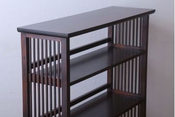 中古　北海道民芸家具　117型　書棚(本棚、飾り棚)