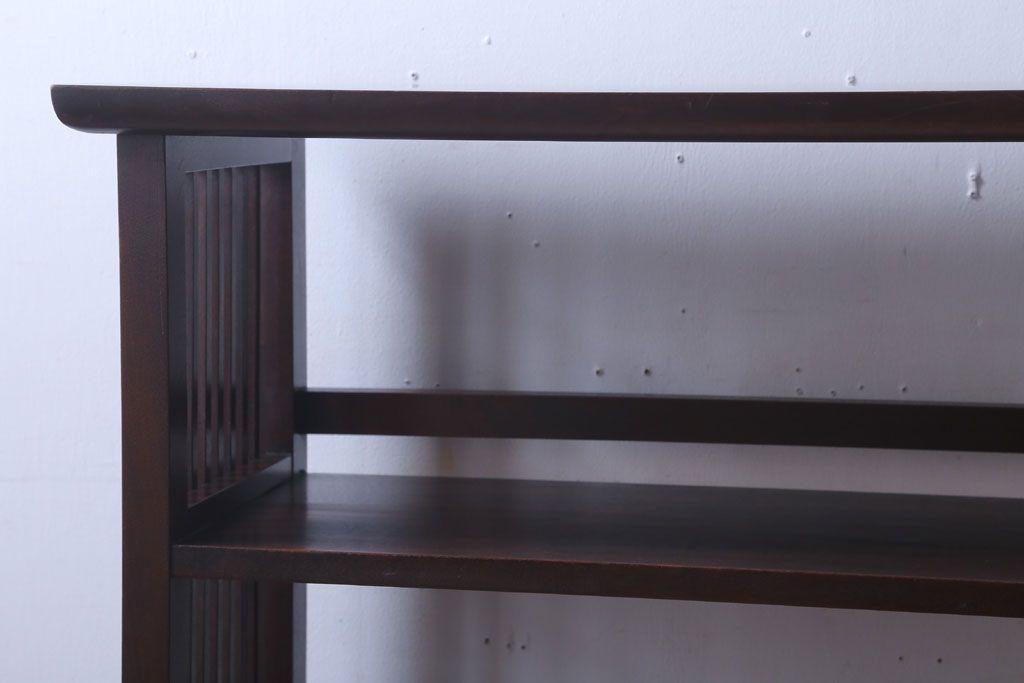 中古　北海道民芸家具　117型　書棚(本棚、飾り棚)