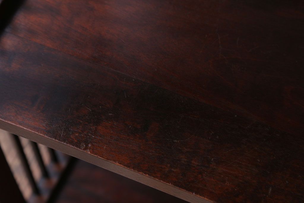 中古　北海道民芸家具　117型　書棚(本棚、飾り棚)