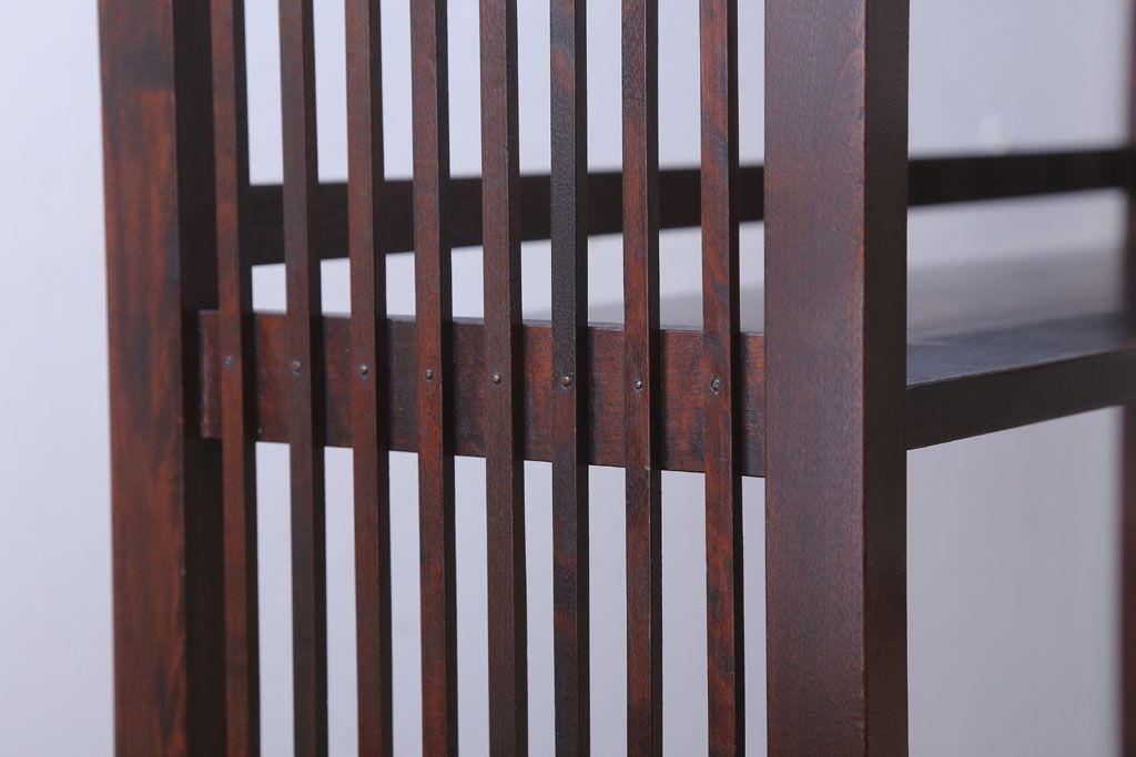 中古　北海道民芸家具　117型　書棚(本棚、飾り棚)