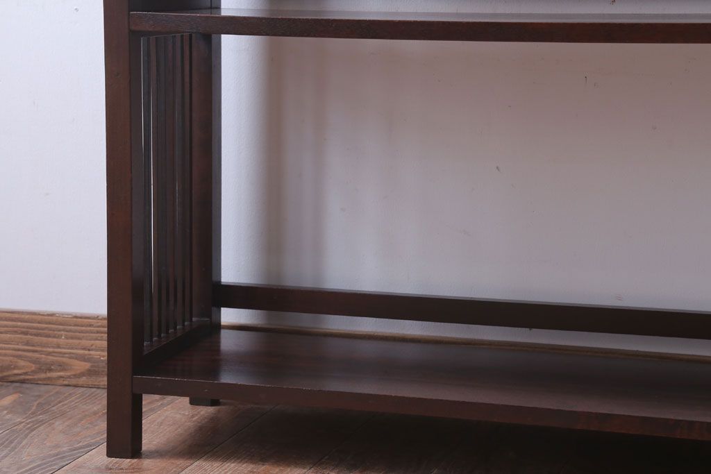 中古　北海道民芸家具　117型　書棚(本棚、飾り棚)