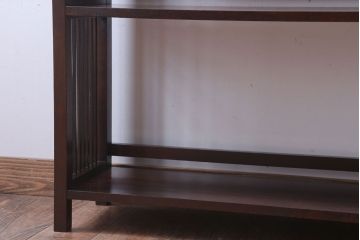 中古　北海道民芸家具　117型　書棚(本棚、飾り棚)