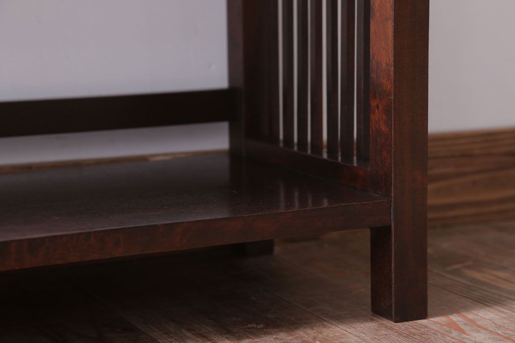 中古　北海道民芸家具　117型　書棚(本棚、飾り棚)