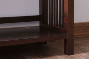 中古　北海道民芸家具　117型　書棚(本棚、飾り棚)