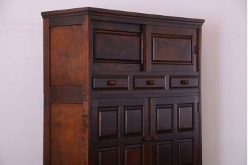 中古　北海道民芸家具　3段重ねチェスト(衣装箪笥・整理タンス・きものチェスト)