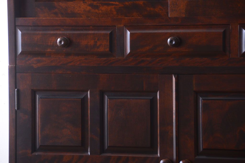 中古　北海道民芸家具　3段重ねチェスト(衣装箪笥・整理タンス・きものチェスト)