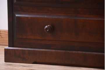 中古　北海道民芸家具　3段重ねチェスト(衣装箪笥・整理タンス・きものチェスト)