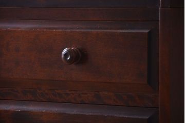 中古　北海道民芸家具　3段重ねチェスト(衣装箪笥・整理タンス・きものチェスト)