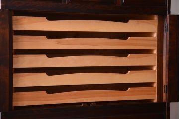 中古　北海道民芸家具　3段重ねチェスト(衣装箪笥・整理タンス・きものチェスト)